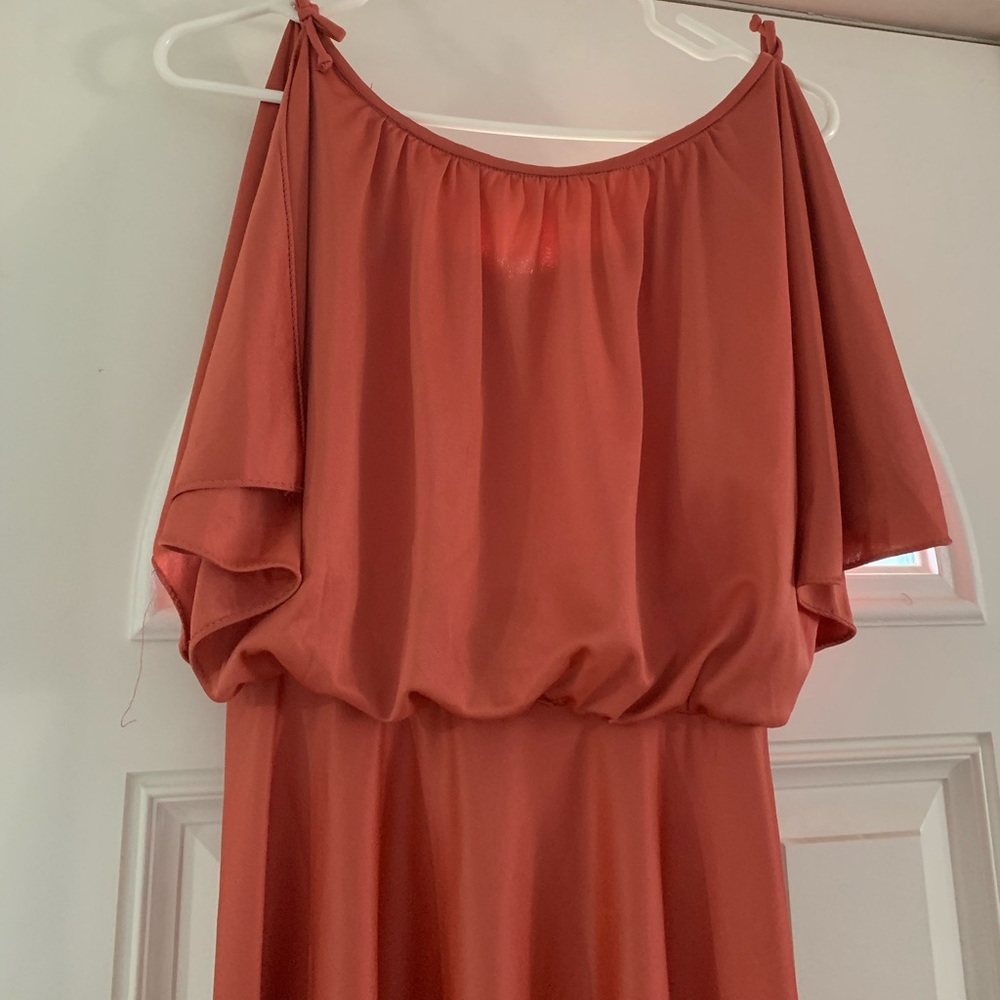 Vintage Coral Maxi Dress